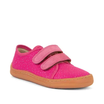 Froddo pantofi barefoot primii pasi fete copii material textil talpa flexibila roz ciclam