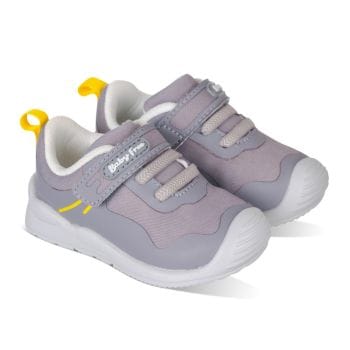 Pantofi primii pasi barefoot, bebelusi, copii, fete baieti, adidasi, tenisi, gri, impermeabil, lavabil Chetto
