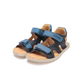 Sandale copii, barefoot primii pasi, baieti, piele naturala, talpa flexibila, culori, DD Step