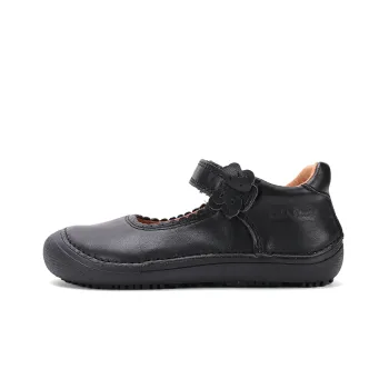 Pantofi fete pentru scoala si gradinita, barefoot. Piele naturala, talpa flexibila. Pantofi uniforma scolara.
