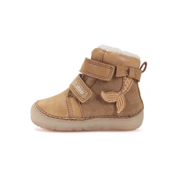 Ghete imblanite fete, barefoot, piele naturala, DD Step, Maro Sirena