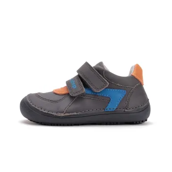 Pantofi baieti barefoot, piele naturala, Gri, DD Step