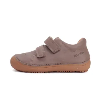 Pantofi DD Step barefoot copii, piele naturala, talpa ultraflexibila, Chocolate