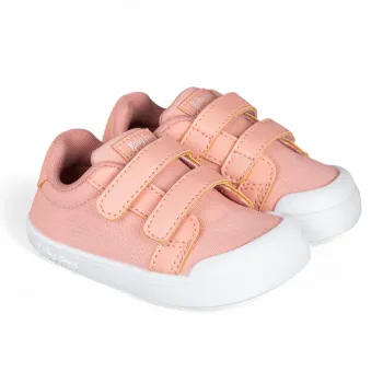 Tenisi primii pasi, barefoot, canvas, talpa ultraflexibila, Chetto, roz
