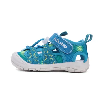 Sandale DD Step, talpa dreapta si flexibila, uscare rapida, Quick Dry albastru turqoise
